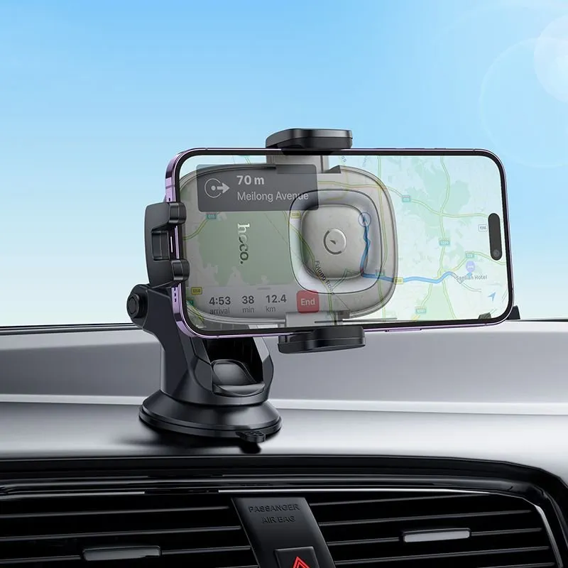 Indukcioni drzac telefona za auto Hoco 15W centralna konzola HW32 crni