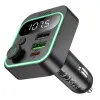 HOCO FM Transmiter bluetooth za auto 2 x USB A + Type C PD QC3.0 20W E85 crni