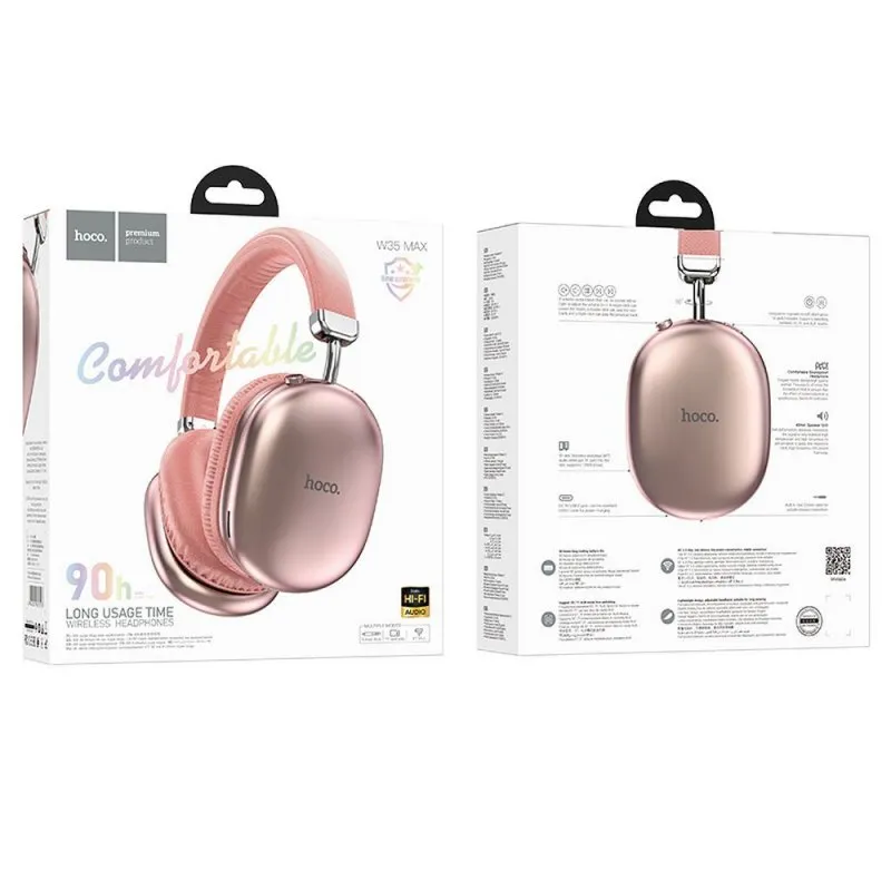 HOCO bezicne bluetooth slusalice W35 Max roze