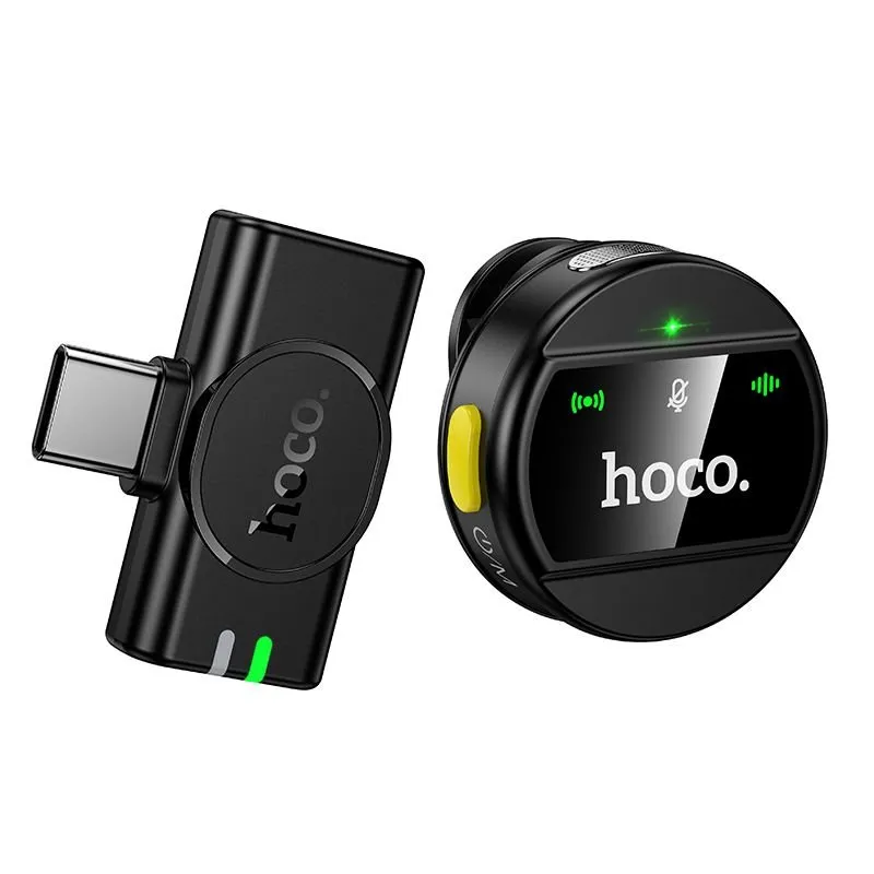 Bezicni mikrofon USB C Hoco L21 crni