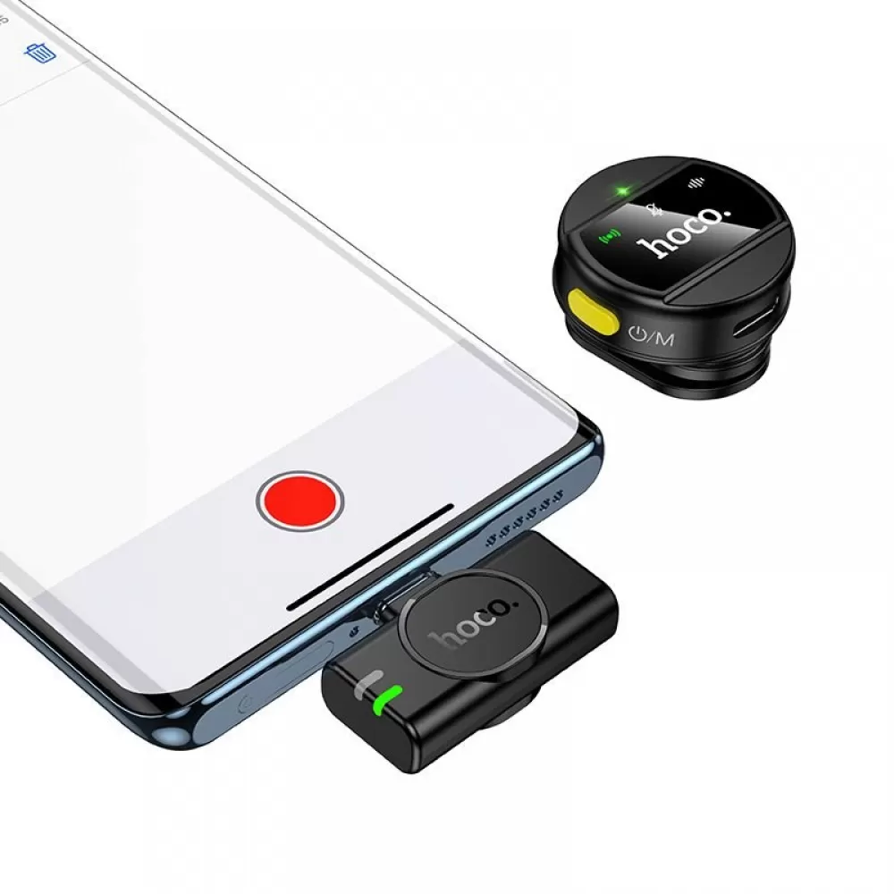 Bezicni mikrofon USB C Hoco L21 crni