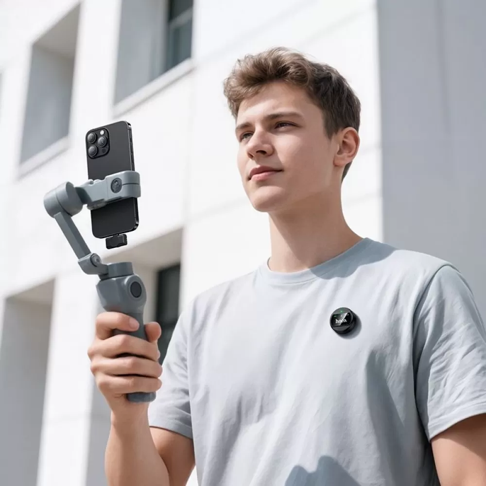 Bezicni mikrofon Lightning Hoco L21 crni