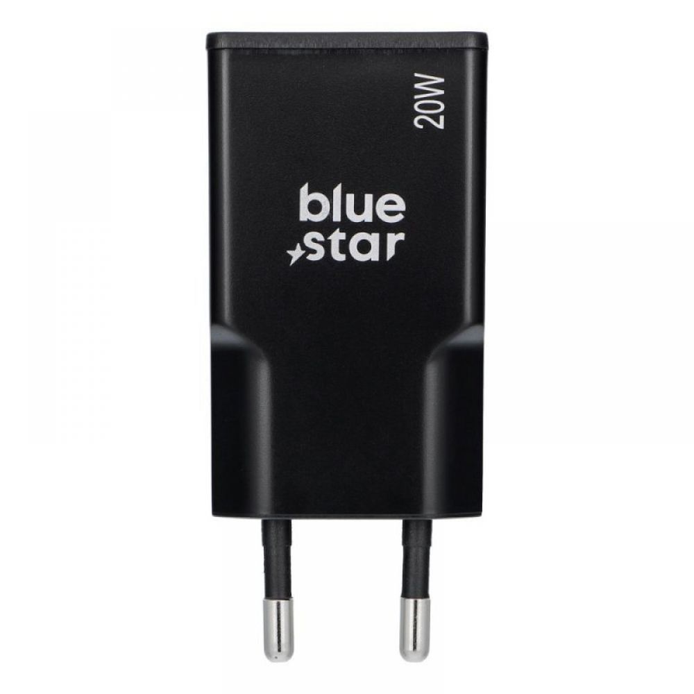 Punjac za telefon Blue Star Slim GaN 1x Type C QC4.0 PD 3A 20W TFK-SC-20WPD crni