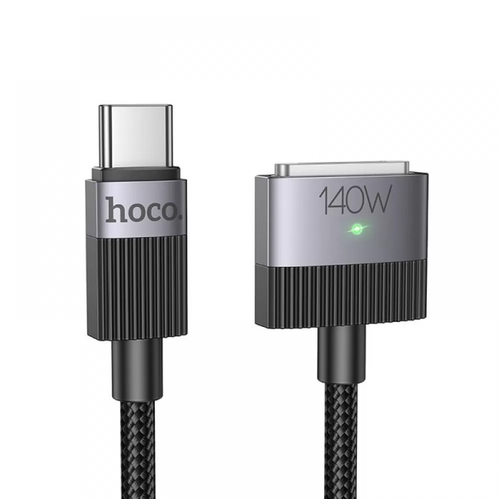 USB C na Mag3 kabl Hoco 5A 140W magnetni 1.8 m U141 crni