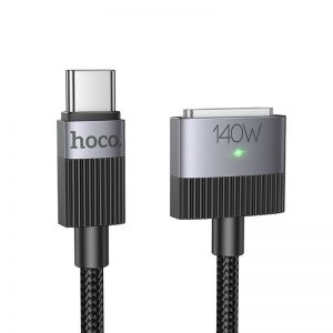 USB C na Mag3 kabl Hoco 5A 140W magnetni 1.8 m U141 crni