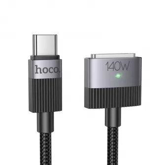 USB C na Mag3 kabl Hoco 5A 140W magnetni 1.8 m U141 crni