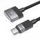 USB C na Mag3 kabl Hoco 5A 140W magnetni 1.8 m U141 crni