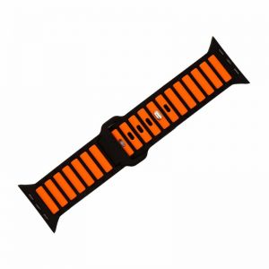 Narukvica za sat 42 / 44 / 45 / 46 / 49mm No2 crno-narandzasta