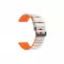 Narukvica za sat 22mm No1 siva sa narandzastim