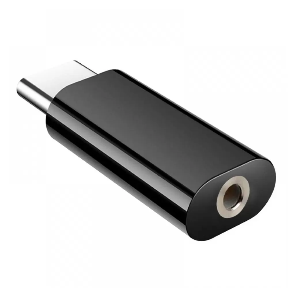 Adapter sa USB TIP-C (muski) na 3.5mm (zenski) crni