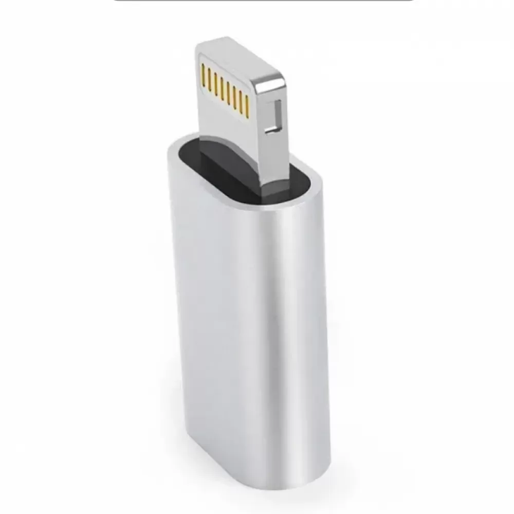 Adapter Type C na Lightning za iPhone srebrna
