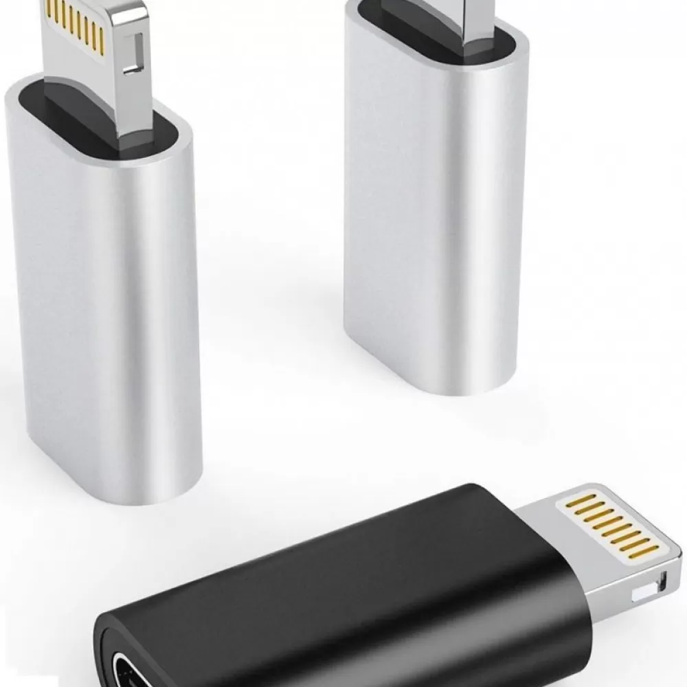 Adapter Type C na Lightning za iPhone srebrna