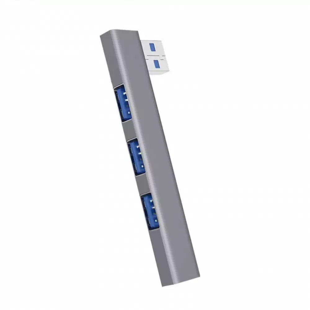 Adapter USB hub 4x USB 3.0 siva