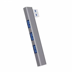 Adapter USB hub 4x USB 3.0 siva