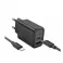 HOCO kucni punjac USB A + Type C + kabl Type C na Type C PD QC3.0 3A 20W N61 crni