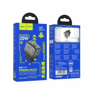 HOCO zidni punjac USB A + Type C PD QC3.0 3A 20W N34 providan
