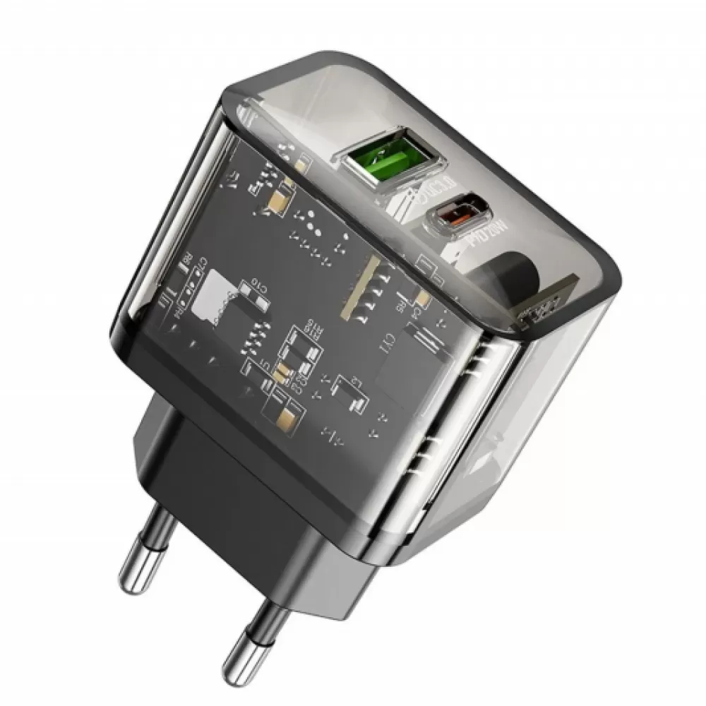 HOCO kucni punjac USB A + Type C PD QC3.0 3A 20W N34 providan