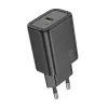 HOCO kucni  punjac adapter USB A + Type C PD QC3.0 3A 30W N63 crni