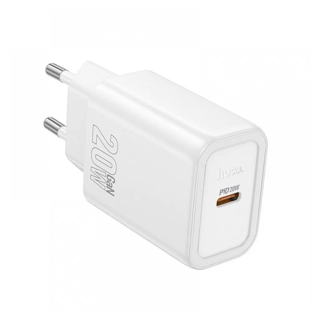 HOCO kucni punjac adapter Type C PD QC 20W N60 beli
