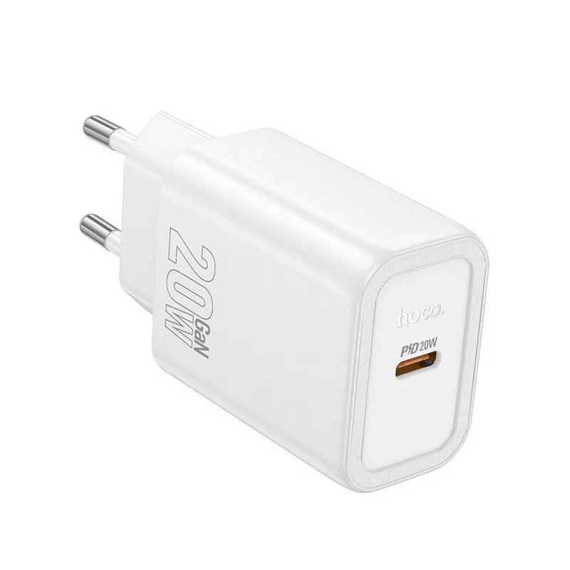HOCO kucni punjac adapter Type C PD QC 20W N60 beli