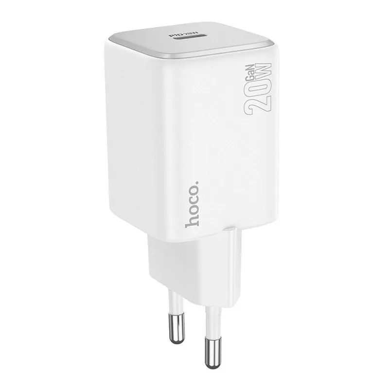 Hoco kucni punjac adapter N40 Type C QC PD 20W beli