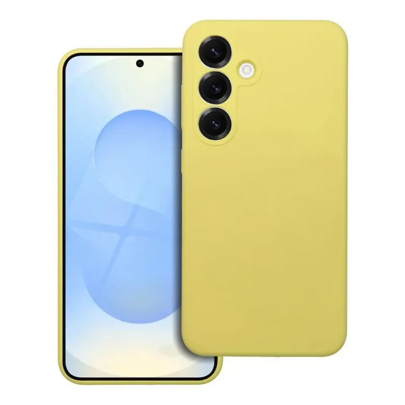 Futrola SILICONE 2mm za SAMSUNG S25 FE zuta