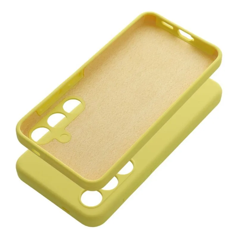 Futrola SILICONE 2mm za SAMSUNG S25 FE zuta