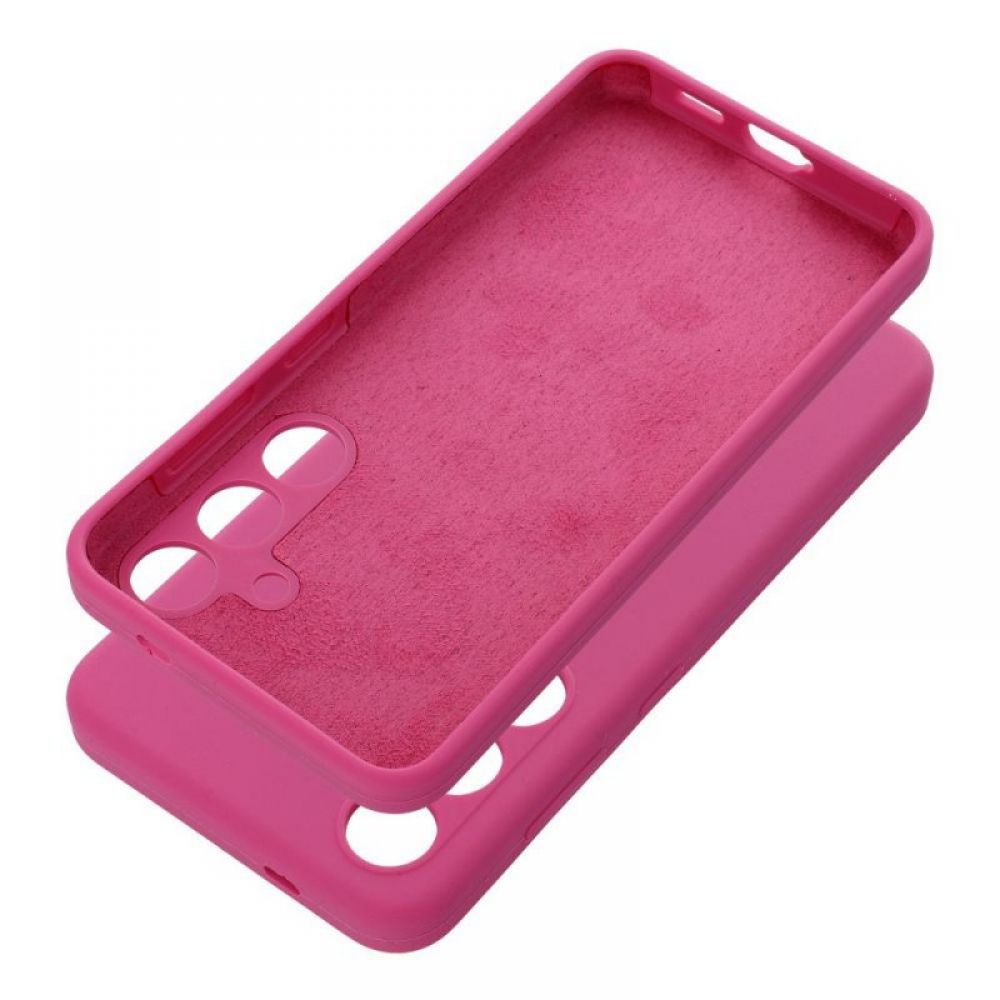 Futrola SILICONE 2mm za SAMSUNG S25 FE pink
