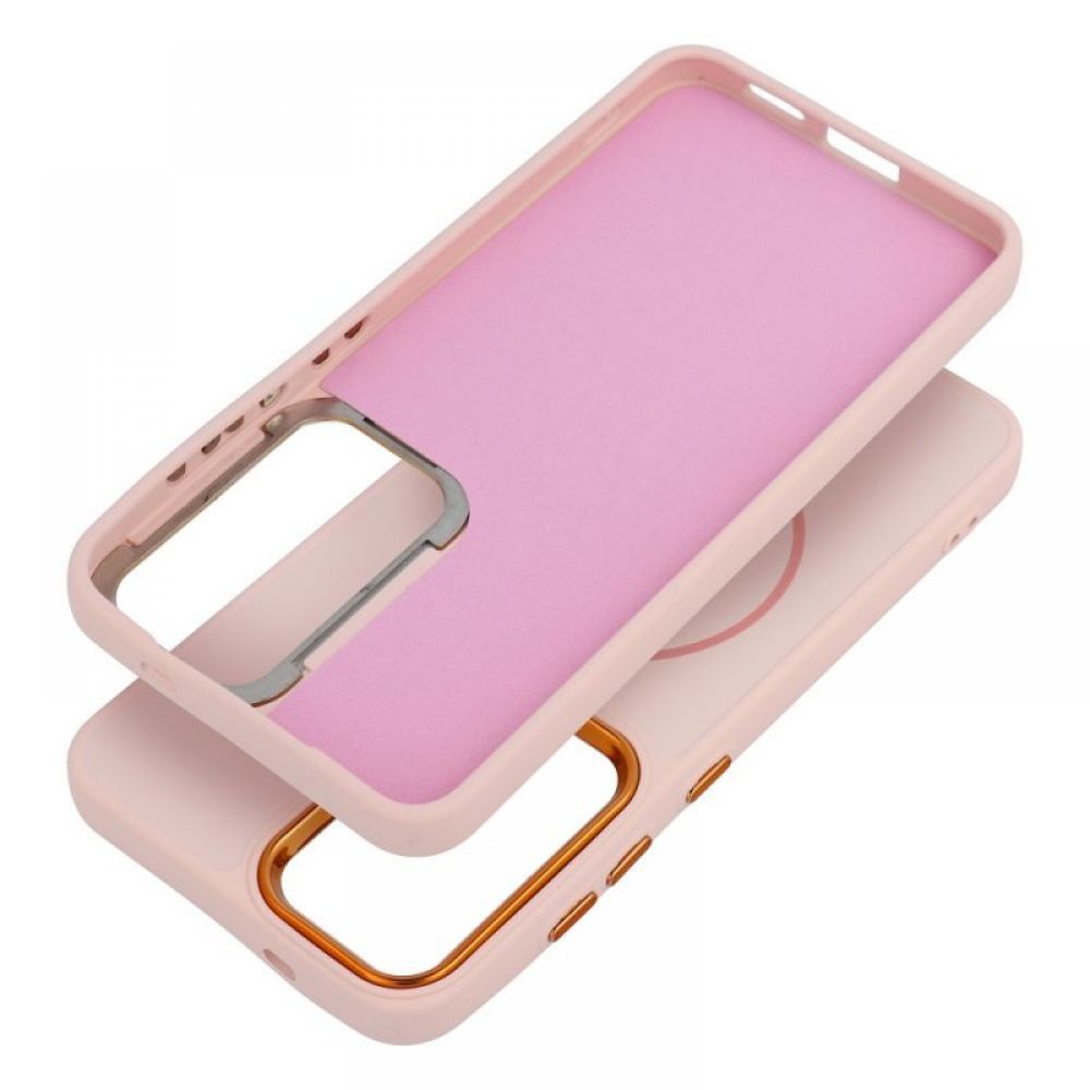 Futrola FRAME MagSafe za SAMSUNG A07 puder roze
