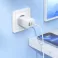 Kucni punjac Hoco USB A + USB C QC3.0 PD AFC 3A 30W + USB C na USB C kabl N71 beli