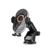 XO auto drzÐ°c WX038 sa bezicnim induktivnim punjacem 15W crni sa vakum casom