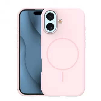 Futrola Silicone Magsafe za iPhone 17 (6.3) svetlo roze