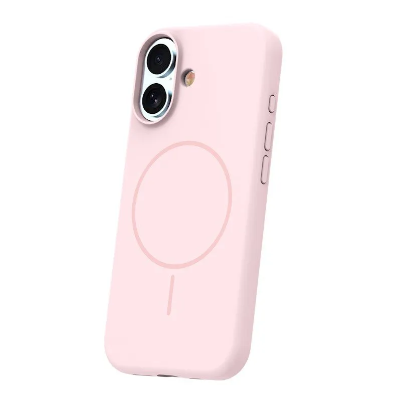 Futrola SILICONE THIN MAG za iPhone 17 / iPhone 18 6,3" svetloroze