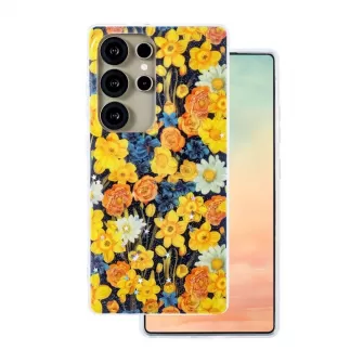 Futrola Glow Glam za Samsung Galaxy S25 Ultra narandzasta