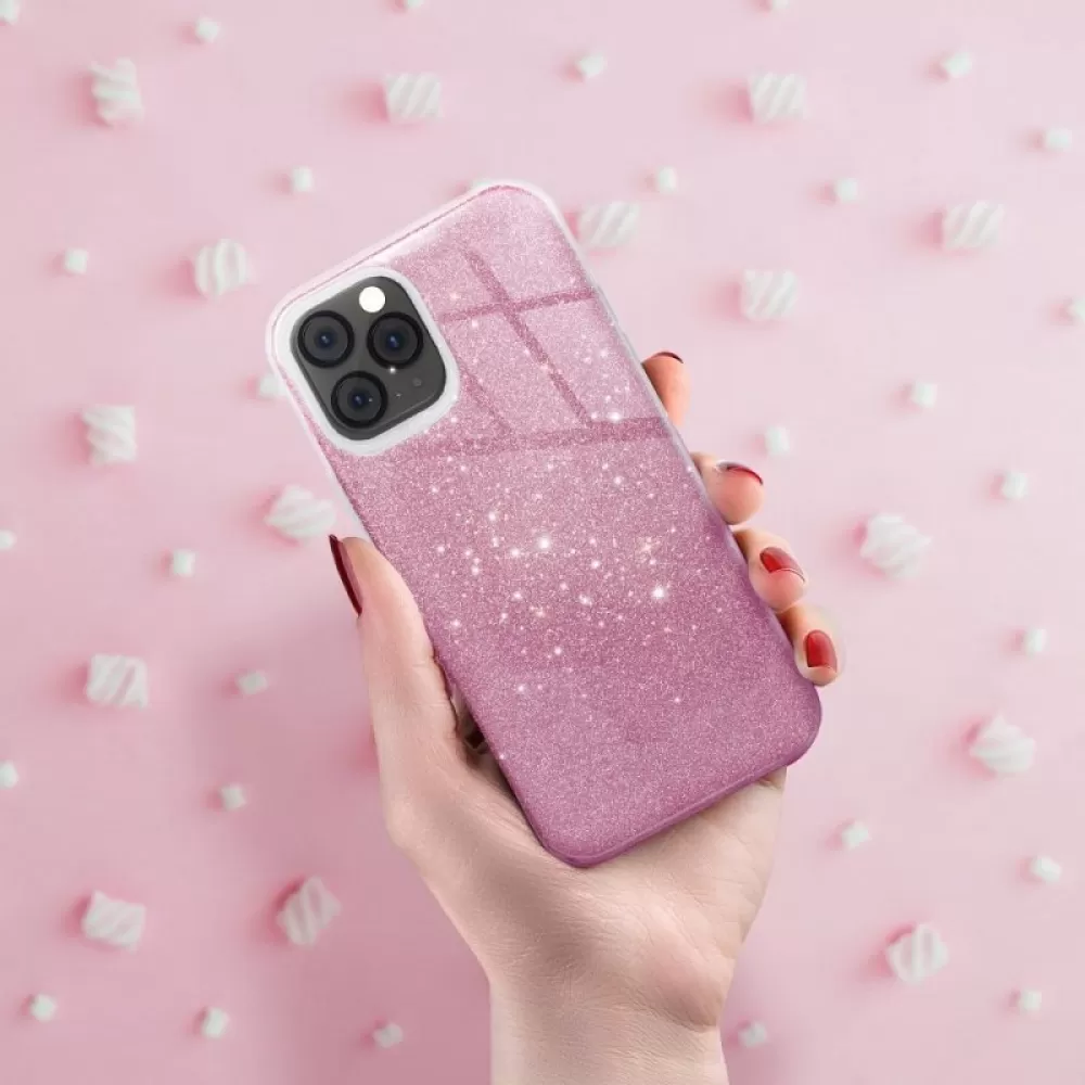 Futrola SHINING CASE (Glitter 3in1) za iPhone 17 Air (6.6) roze