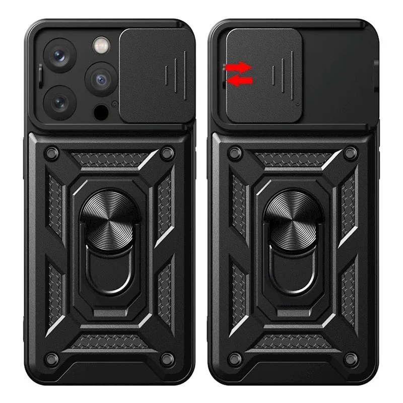 Futrola Defender Slide za Xiaomi Redmi 14C 4G / 14C 5G / Redmi A4 / POCO C75 crna