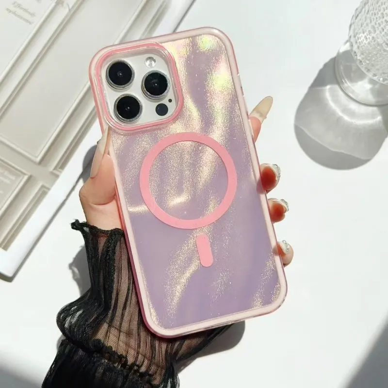 Futrola Aurora Magsafe za iPhone 16 Pro Max roze