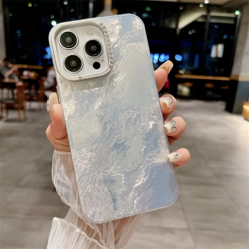 Futrola Mermer Fashion za iPhone 17 Pro Max srebrna