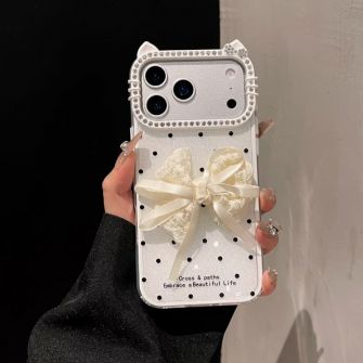 Futrola Elegant Bow za iPhone 17 bela
