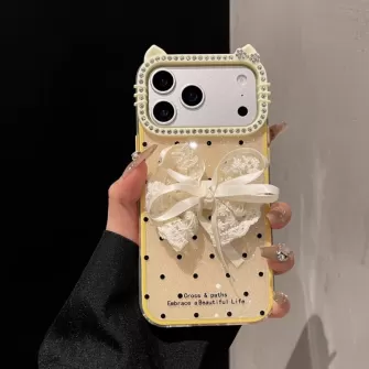 Futrola Elegant Bow za iPhone 17 zuta