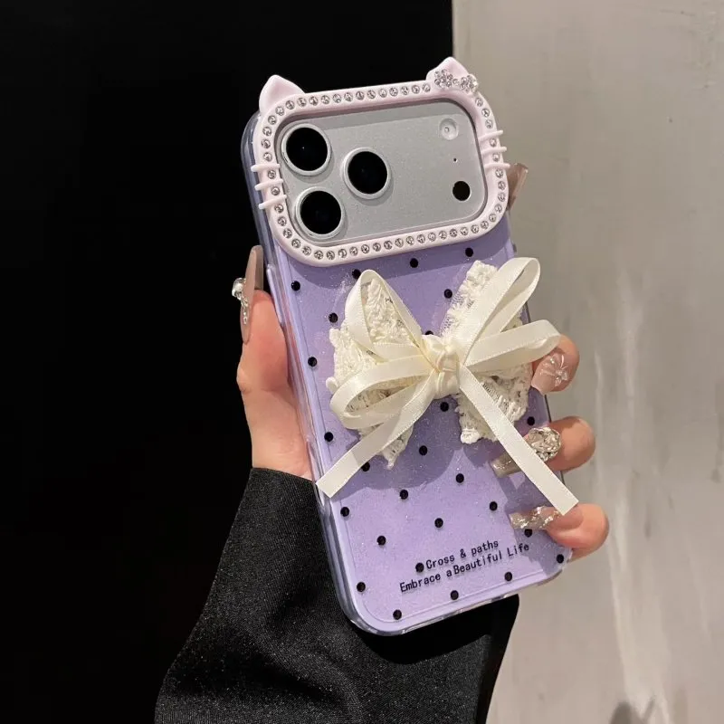 Futrola Elegant Bow za iPhone 17 Pro Max lila