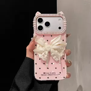 Futrola Elegant Bow za iPhone 17 Pro Max roze