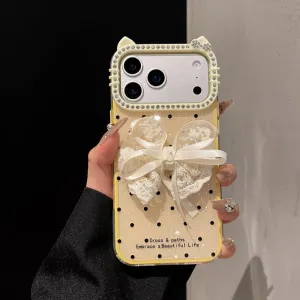 Futrola Elegant Bow za iPhone 17 Pro zuta
