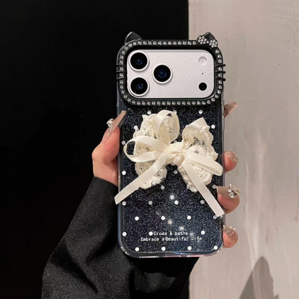 Futrola Elegant Bow za iPhone 17 Pro crna