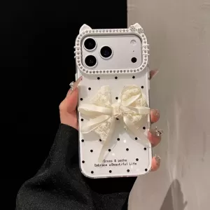 Futrola Elegant Bow za iPhone 16 bela