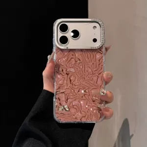 Futrola Luxury Mermer za iPhone 16 braon