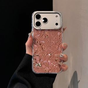 Futrola Luxury Mermer za iPhone 16 Pro braon