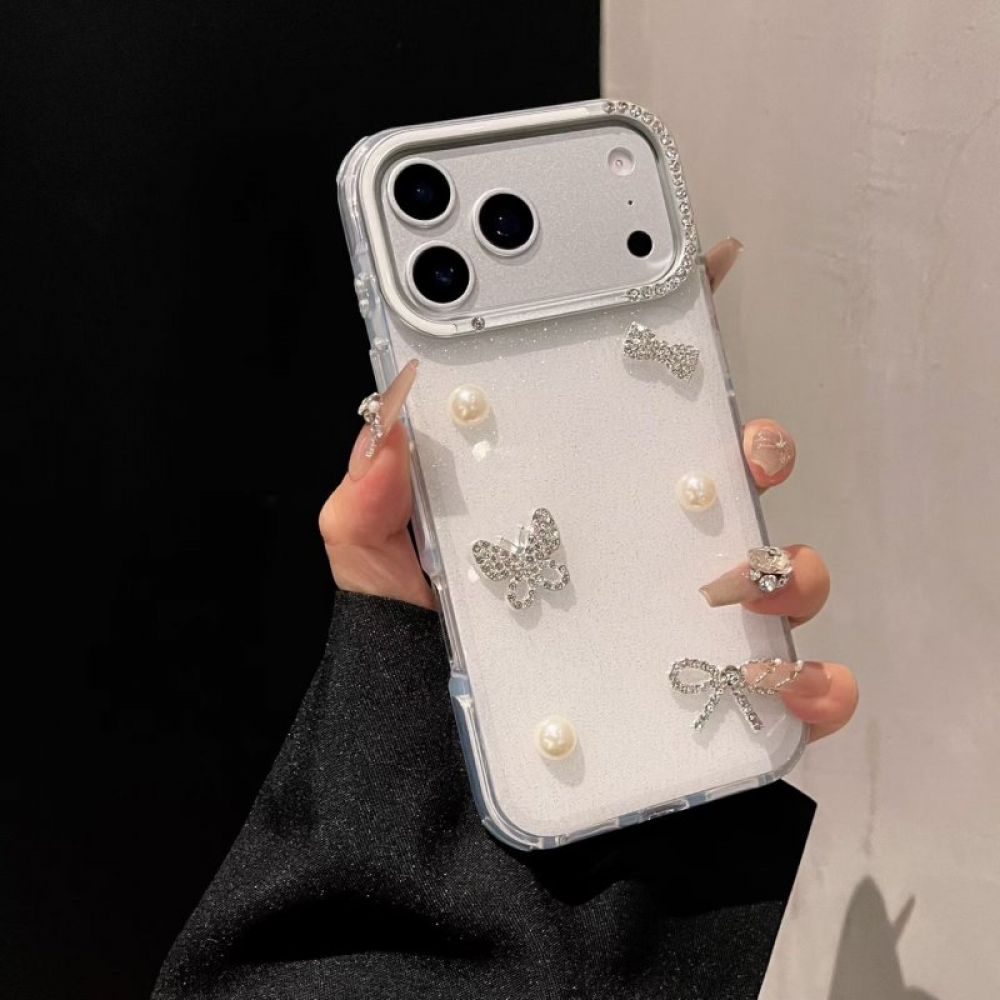 Futrola Glitter 3D za iPhone 17 Pro providna