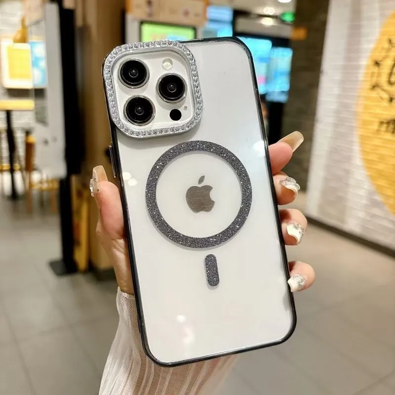 Futrola Color Shine Magsafe za iPhone 16 Pro Max crna