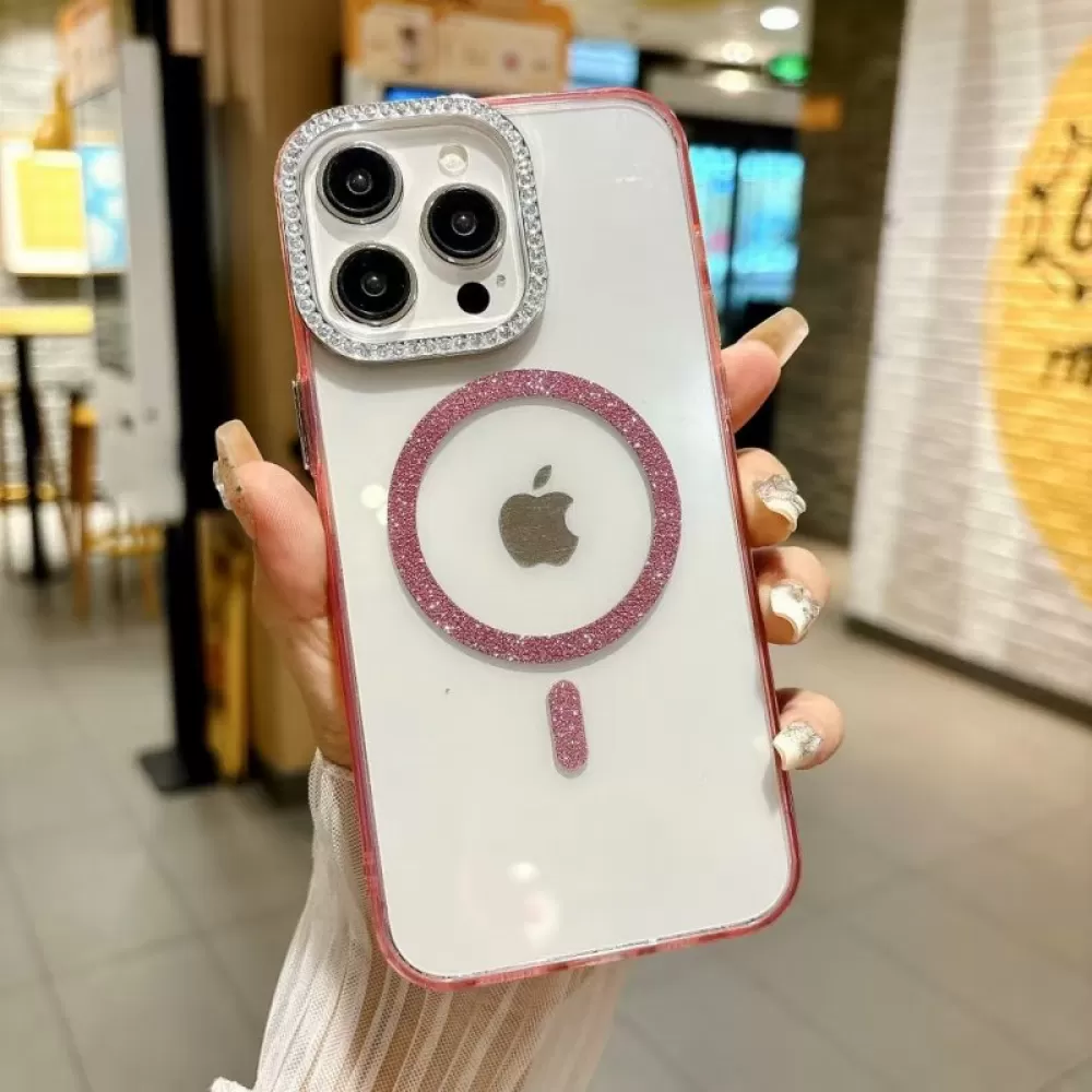 Futrola Color Shine Magsafe za iPhone 16 Pro Max roze